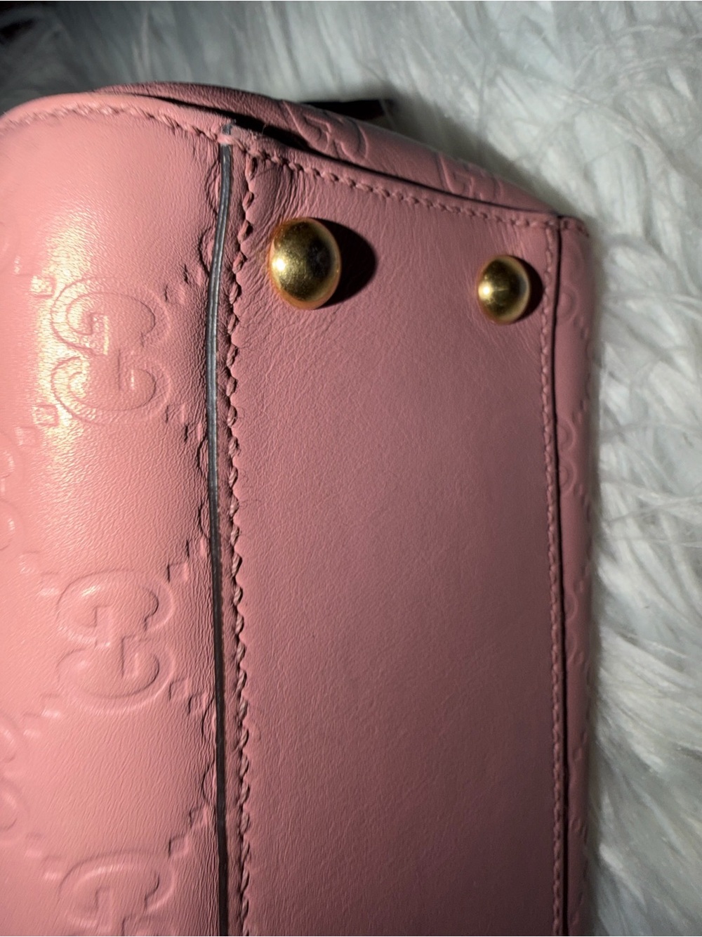Gucci Pink Microguccissima Leather Satchel with Gold Hardware - Picture 8 of 16